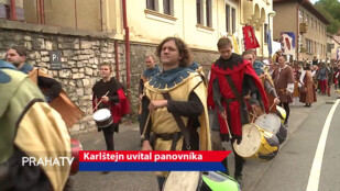 Karlštejn uvítal panovníka