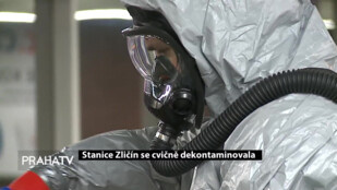 Stanice Zličín se cvičně dekontaminovala