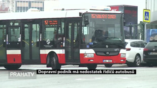 Dopravní podnik má nedostatek řidičů autobusů