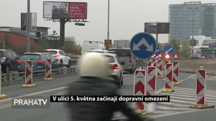 V ulici 5. května začínají dopravní omezení
