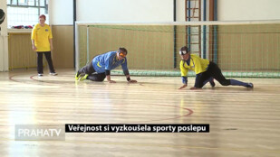 Veřejnost si vyzkoušela sporty poslepu