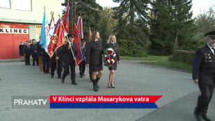 V Klínci vzplála Masarykova vatra