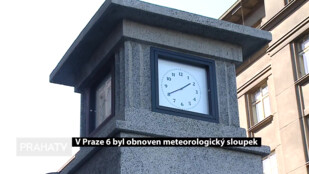 V Praze 6 byl obnoven meteorologický sloupek