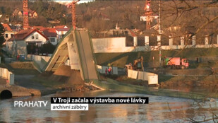 V Troji začala výstavba nové lávky