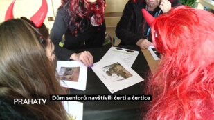 Seniory navštívili čerti a čertice