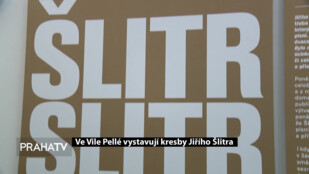 Ve Vile Pellé vystavují kresby Jiřího Šlitra
