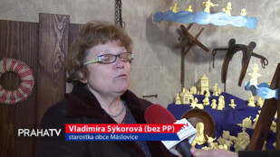 V Máslovicích vyrábí betlém z másla