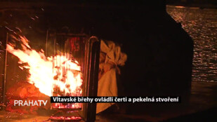 Vltavské břehy ovládli čerti a pekelná stvoření
