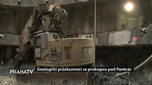 Geologičtí průzkumníci se prokopou pod Pankrác
