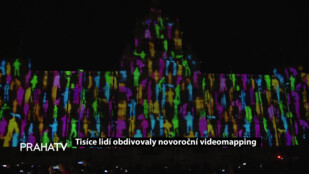 Tisíce lidí obdivovaly novoroční videomapping
