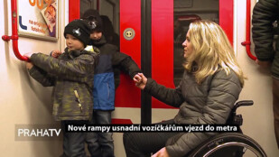 Nové rampy usnadní vozíčkářům vjezd do metra