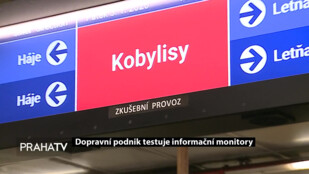 Dopravní podnik testuje informační monitory