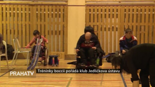 Tréninky bocci pořádá klub Jedličkova ústavu