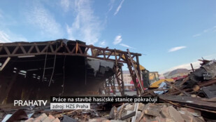 Práce na stavbě hasičské stanice pokračují