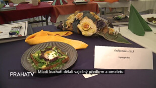 Mladí kuchaři dělali vaječný předkrm a omeletu