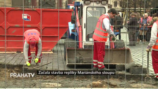 Začala stavba repliky Mariánského sloupu