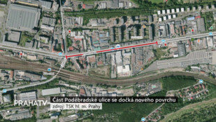 Část Poděbradské ulice se dočká nového povrchu