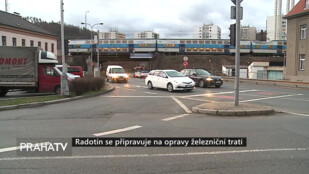 Radotín se připravuje na opravy železniční trati