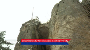 Zřícenina hradu Valečov nabízí malebné výhledy