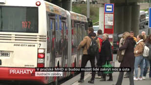 V pražské MHD si budou muset lidé zakrýt nos a ústa