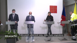 Praha posílí odběrové vozy, stále chybí respirátory