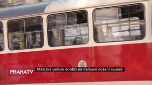 Městská policie dohlíží na nařízení nošení roušek