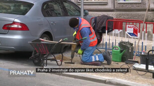 Praha 2 investuje do oprav škol, chodníků a zeleně