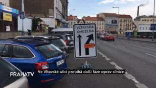 Ve Vltavské ulici probíhá další fáze oprav silnice