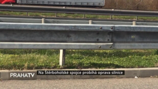 Na Štěrboholské spojce probíhá oprava silnice