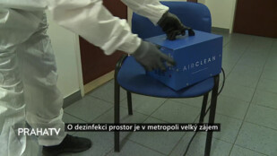 O dezinfekci prostor je v metropoli velký zájem