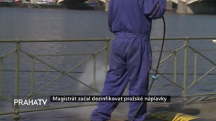 Magistrát začal dezinfikovat pražské náplavky