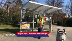 V Lysé nad Labem se dezinfikuje