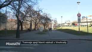 Tramvaje spojí hlavní nádraží s Vinohrady
