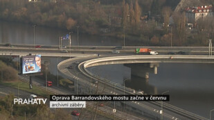 Oprava Barrandovského mostu začne v červnu