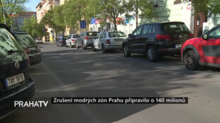 Zrušení modrých zón Prahu připravilo o 140 milionů