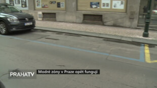 Modré zóny v Praze opět fungují