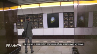 Cestující v pražském metru mohou obdivovat výstavu