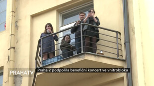 Praha 2 podpořila benefiční koncert ve vnitrobloku