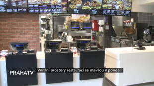Vnitřní prostory restaurací se otevřou v pondělí