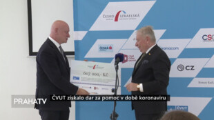 ČVUT získalo dar za pomoc v době koronaviru