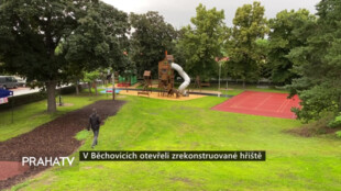 V Běchovicích otevřeli zrekonstruované hřiště