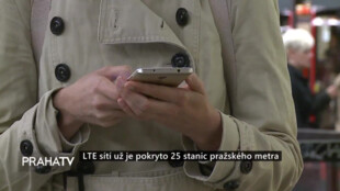 LTE sítí už je pokryto 25 stanic pražského metra