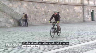 Praha aktuálně zažívá cyklistický boom