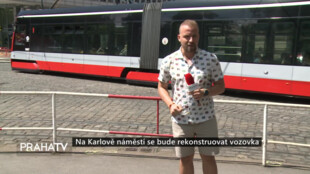 Na Karlově náměstí se bude rekonstruovat vozovka