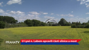 U Lysé n. Labem opravili části silnice a most