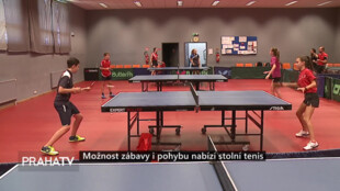 Možnost zábavy i pohybu nabízí stolní tenis