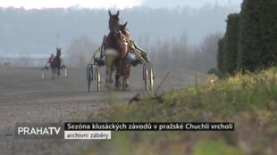 Sezóna klusáckých závodů v pražské Chuchli vrcholí