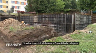 Stavba skautské klubovny v Praze 8 byla zahájena