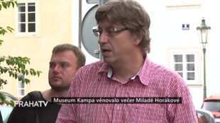 Museum Kampa  věnovalo večer Miladě Horákové