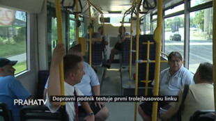 Dopravní podnik testuje první trolejbusovou linku
